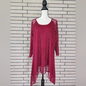 Indigo Soul Assymetrical Tunic Top Size 2XL